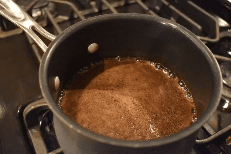 Making coffee on the stove